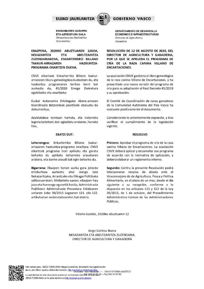 Plan de Cría